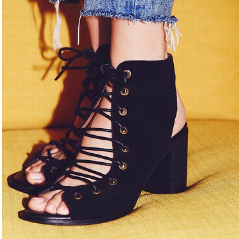 Jeffrey Campbell x Free People Minimalist Lace-Up Heel